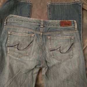 Express bootcut jeans size 4 short